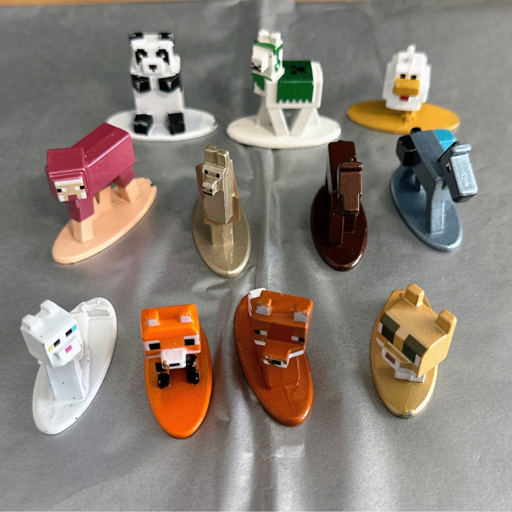 Jada‎ Toys Minecraft Nano Metalfigs Animals Lot of 12 Die Cast